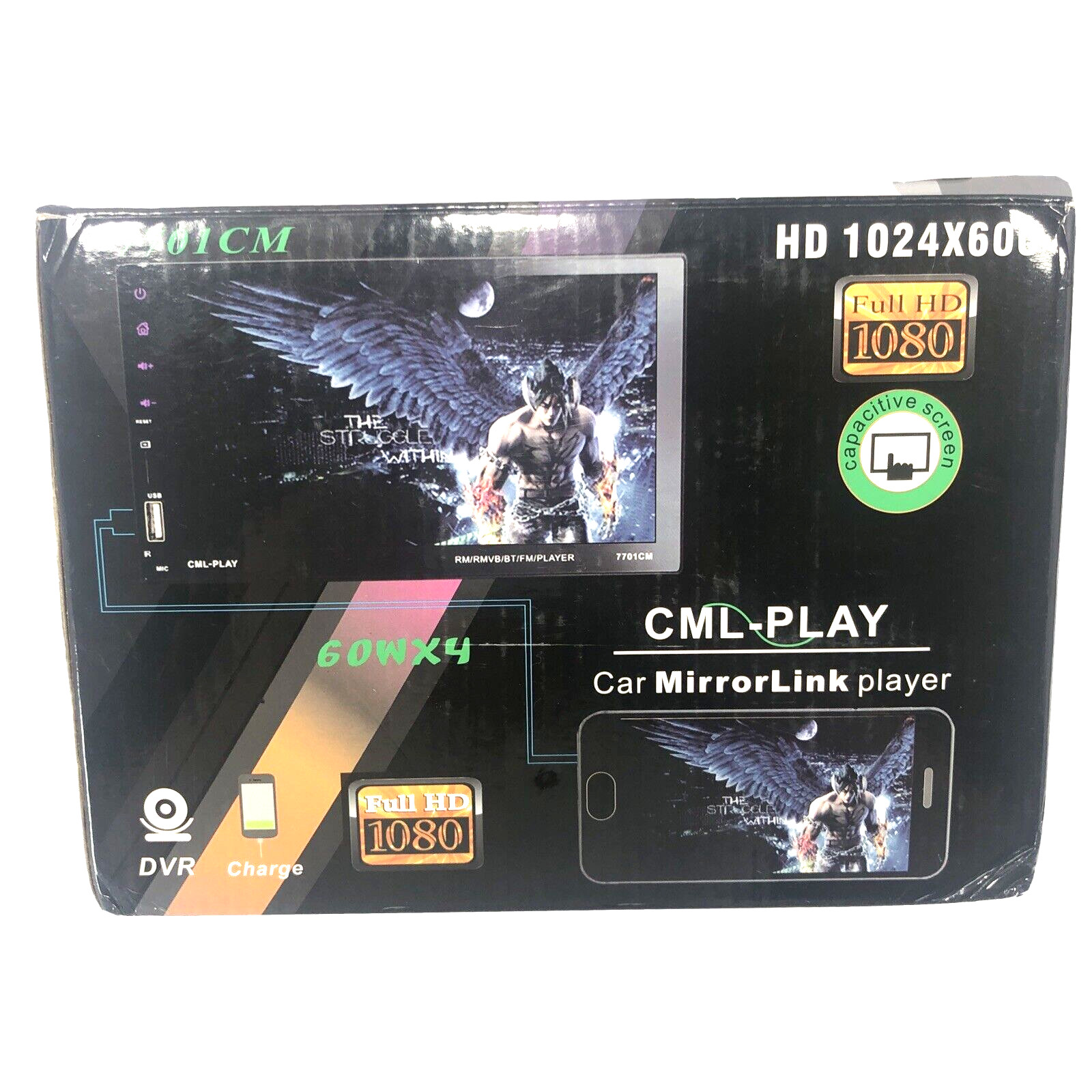 Car Stereo MP5 Player CML-Play Mirror Link 7702CM 1080P HD 1024 X 600