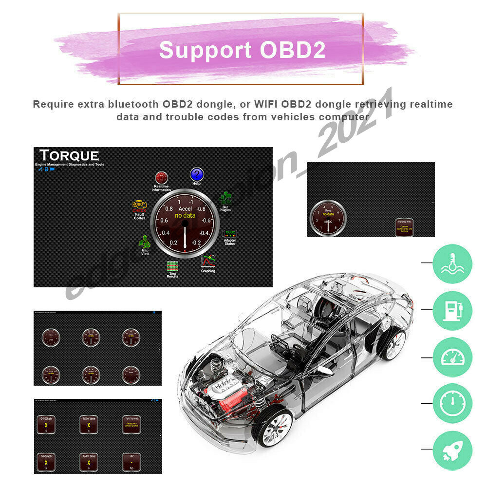 Android 11 Double Din 9″ Car Stereo Apple CarPlay Auto Radio GPS Navi WiFi FM