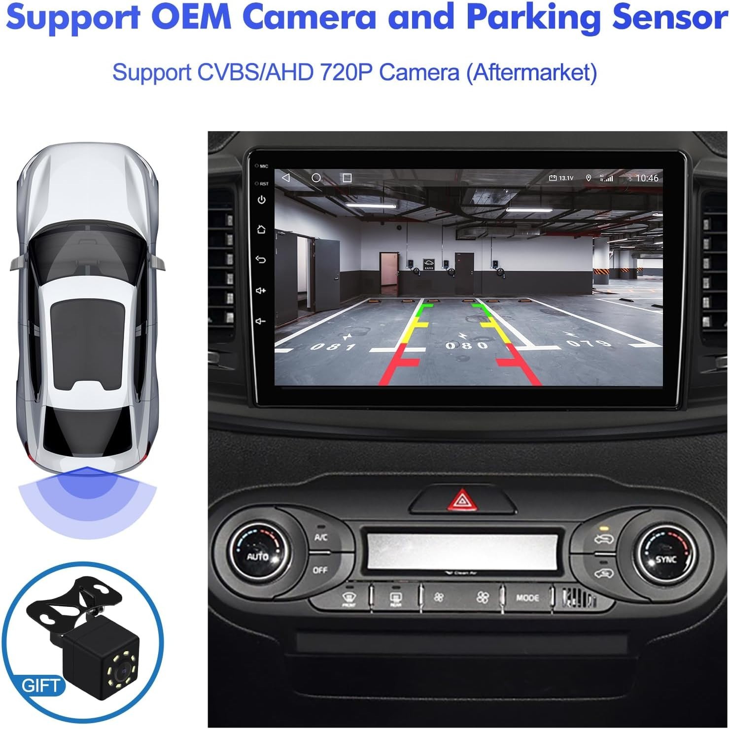 2+32G Android 12 Double Din Car Stereo for Kia Sorento 3 2015-2020 with 10.1 …