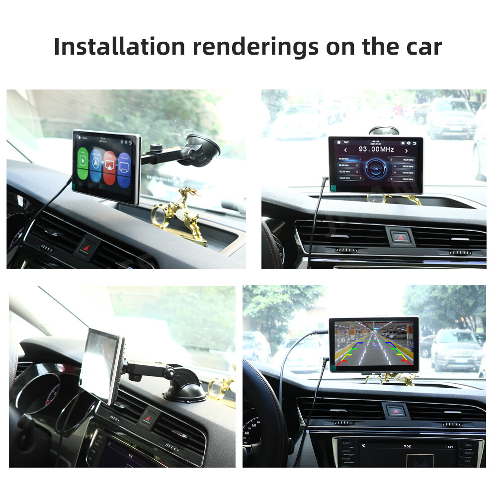 7″ Touch Screen Car Portable Apple CarPlay/Android Auto Radio Stereo Mirror Link