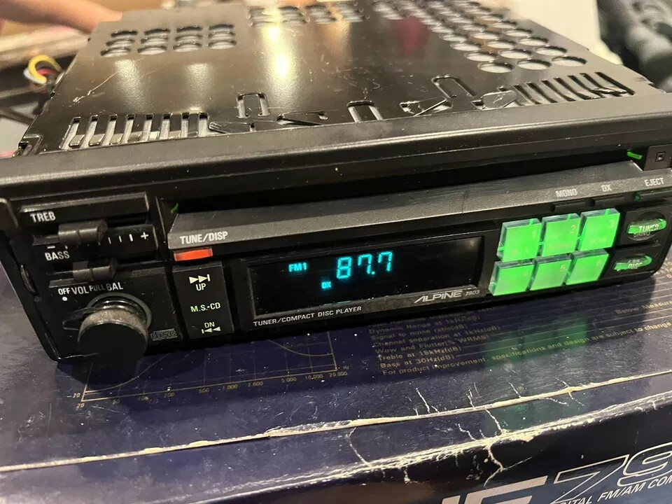 oldschool Rare Alpine 7903 with Box, original packaging and Manual 100% working!