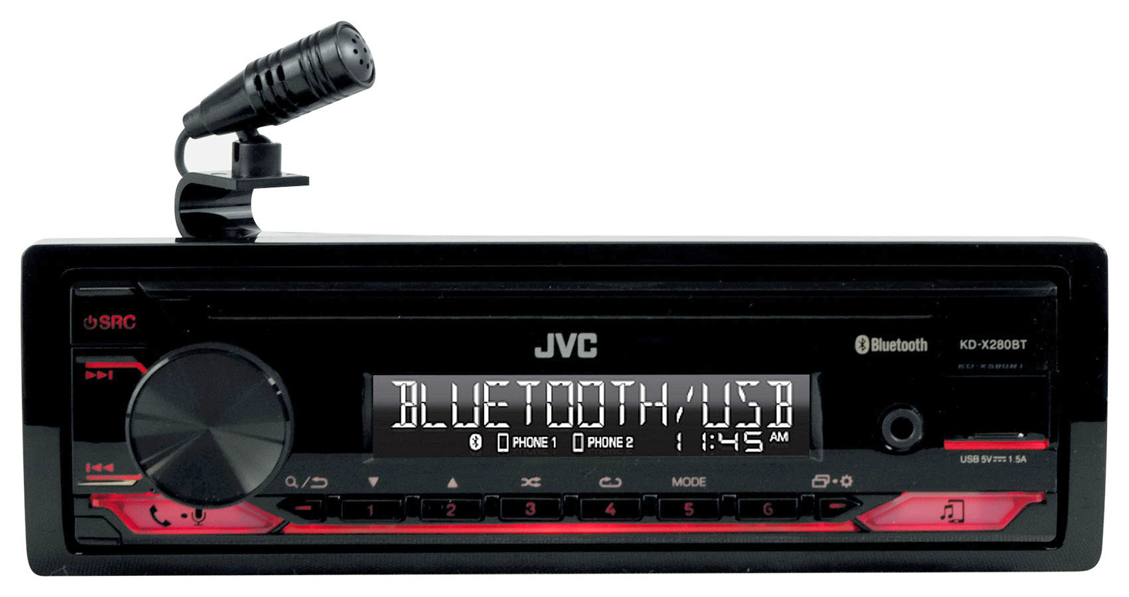 JVC KD-X280BT Bluetooth Receiver w/USB/13-Band EQ Fits 03-06 JEEP WRANGLER TJ