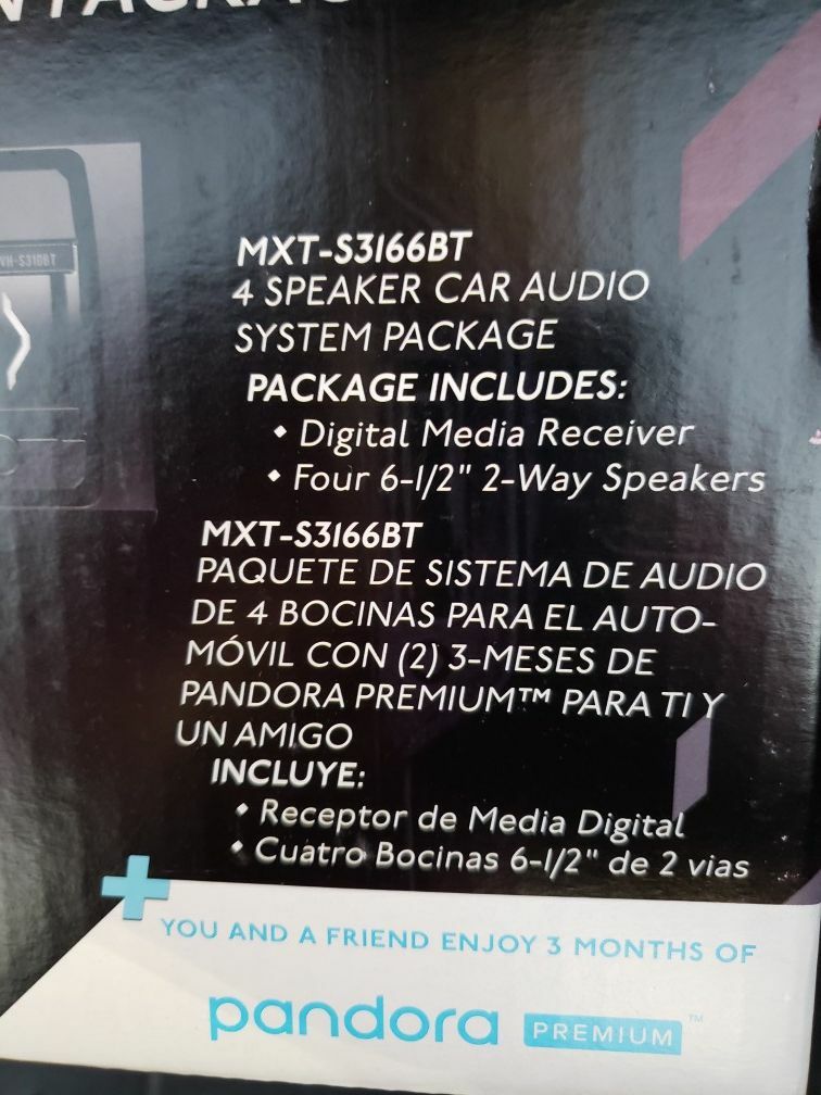 Pioneer MVH-S3166BT Bluetooth Media iPhone Android Pandora USB Aux & 4 Speakers