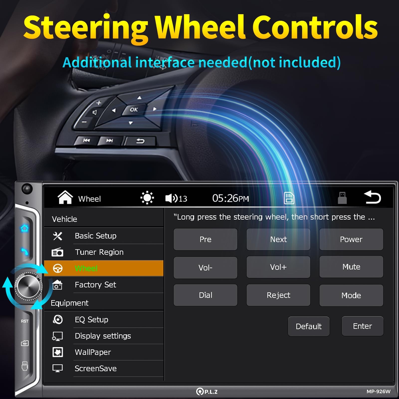 7″ Wireless Double Din Car Stereo Apple Car Play Radio Carplay Android Auto Q…