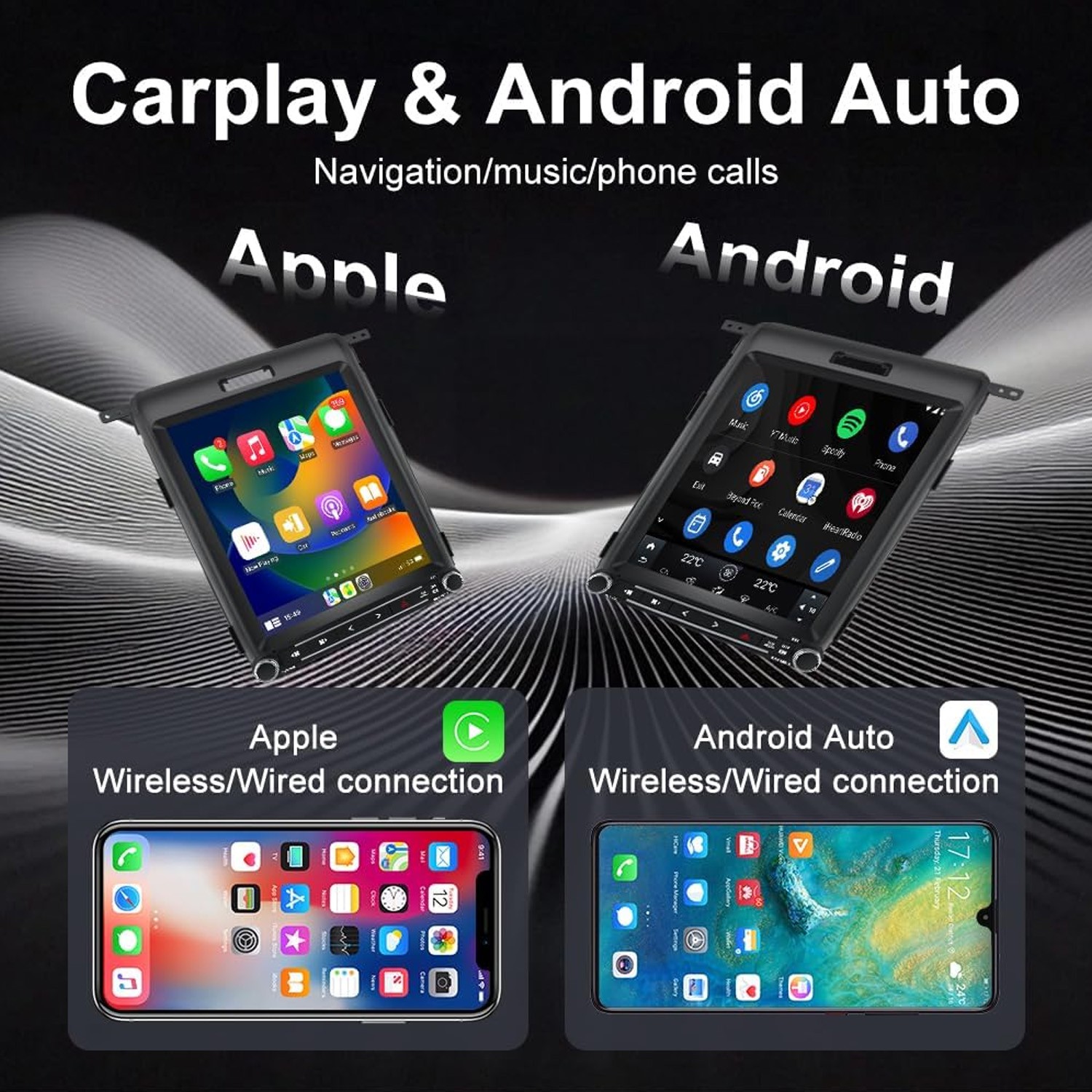 For Ford F150 2013 2014 12.1″Android 13 Tesla Apple CarPlay Radio Stereo 6+128GB