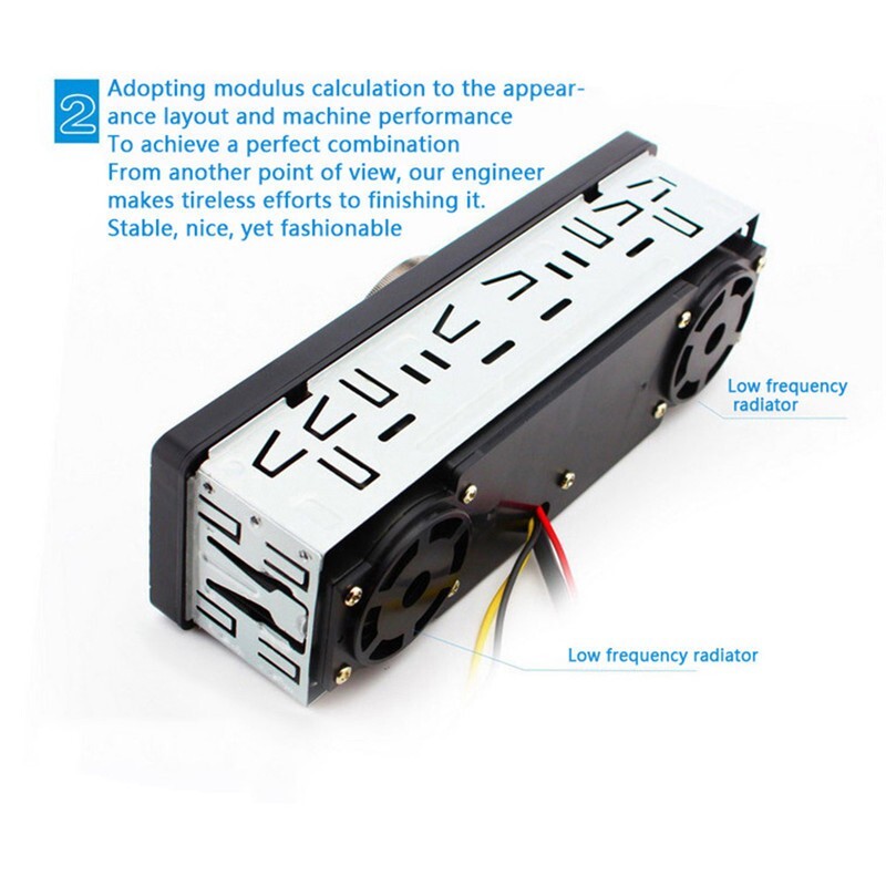 Single Din MP3 Player Car Stereo Audio Bluetooth FM/USB/TF/SD/AUX-IN Head Unit