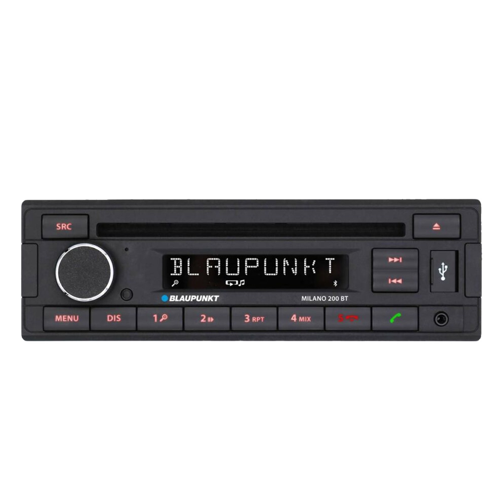 Blaupunkt Milano 200 BT Bluetooth CD Receiver, 2x 6″ + 2x 6×9″ Speakers w/Wire
