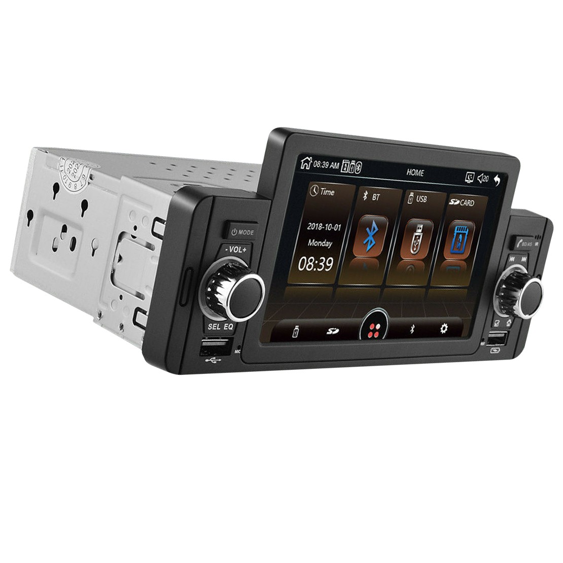 5″ Touch Screen Single Din Radio MP5 Player Dual USB Bluetooth Mirror Link New
