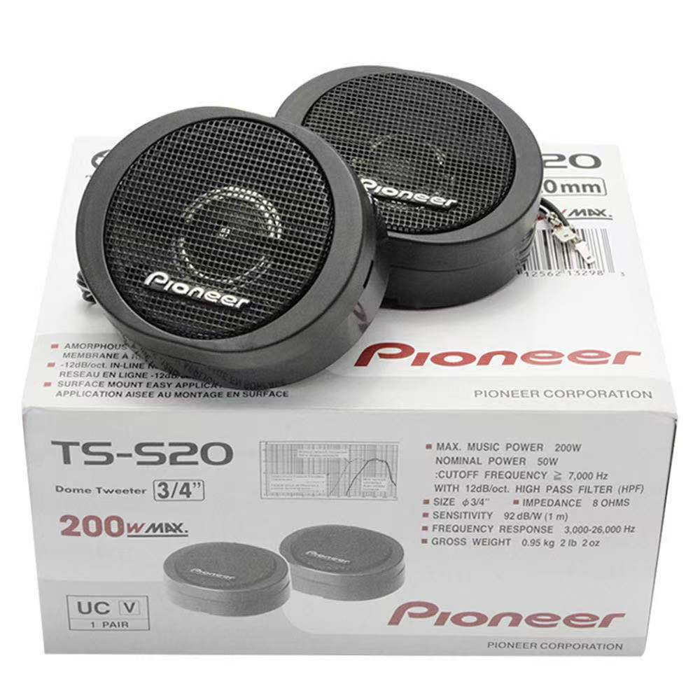 For Pioneer TS-S20 20mm High 100W MAX 25W RMS Component Dome Tweeter 2pcs