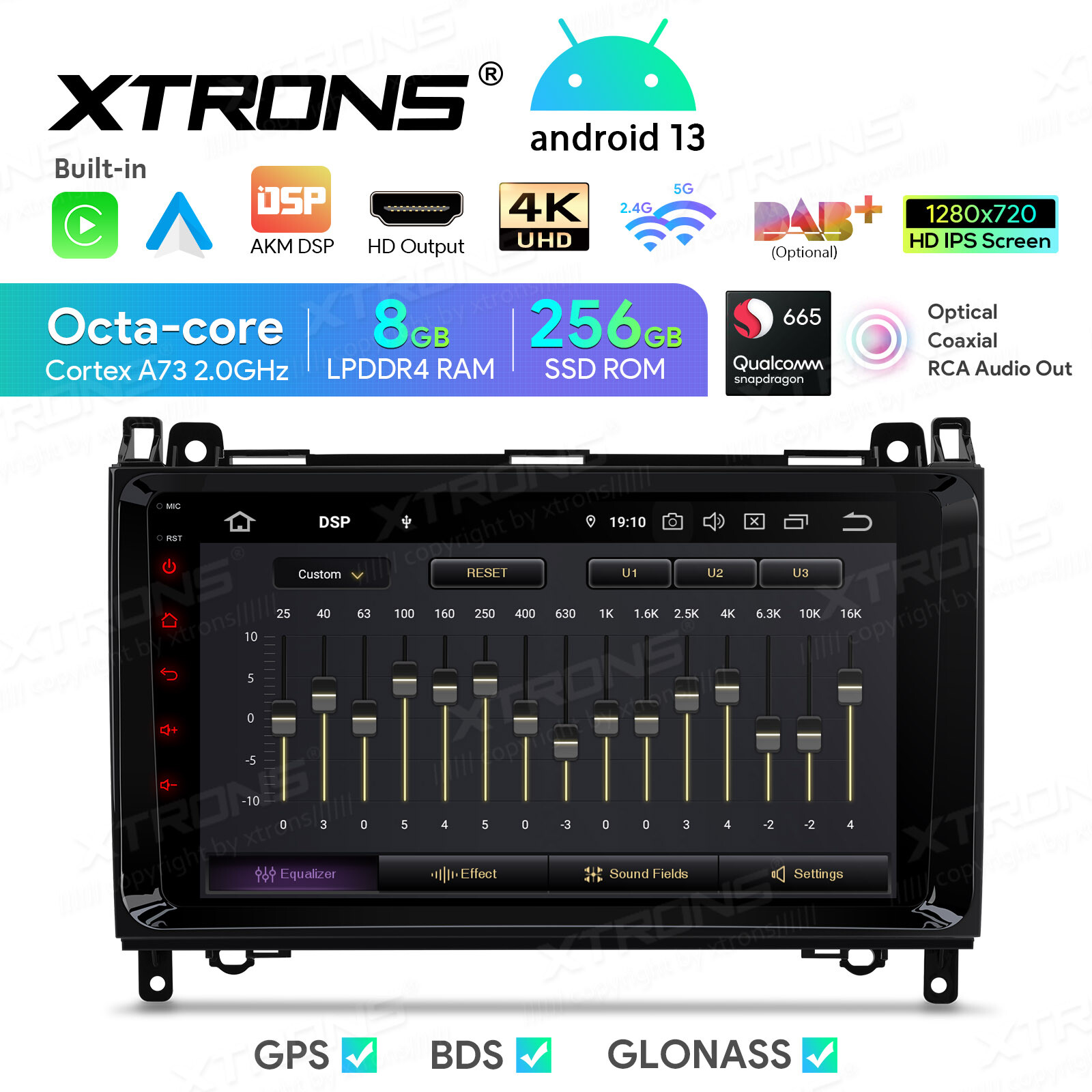 Android 13 Car Stereo Radio 256GB For Mercedes Benz W906 W169 W245 Sprinter 2500
