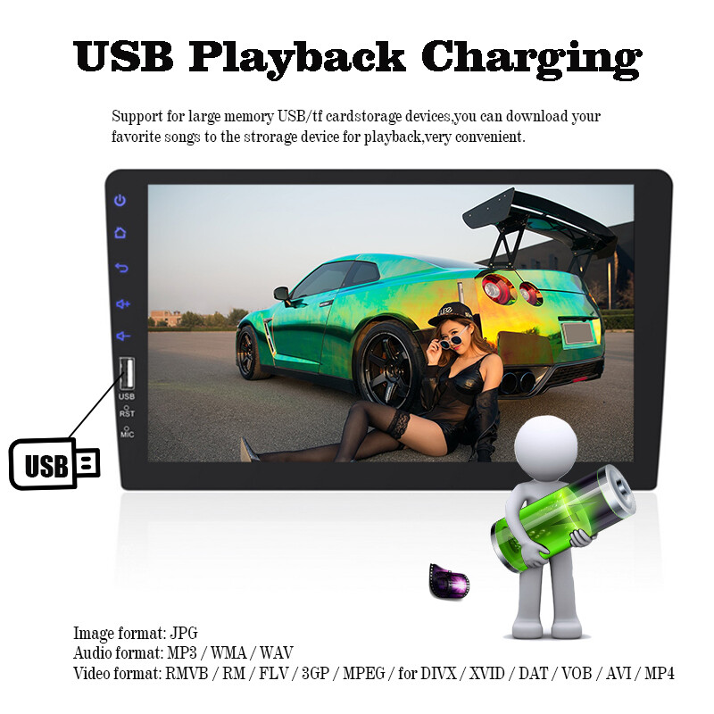 9 inch Touch screen Remote Control Bluetooth MP5 car player Mirror Link USB card