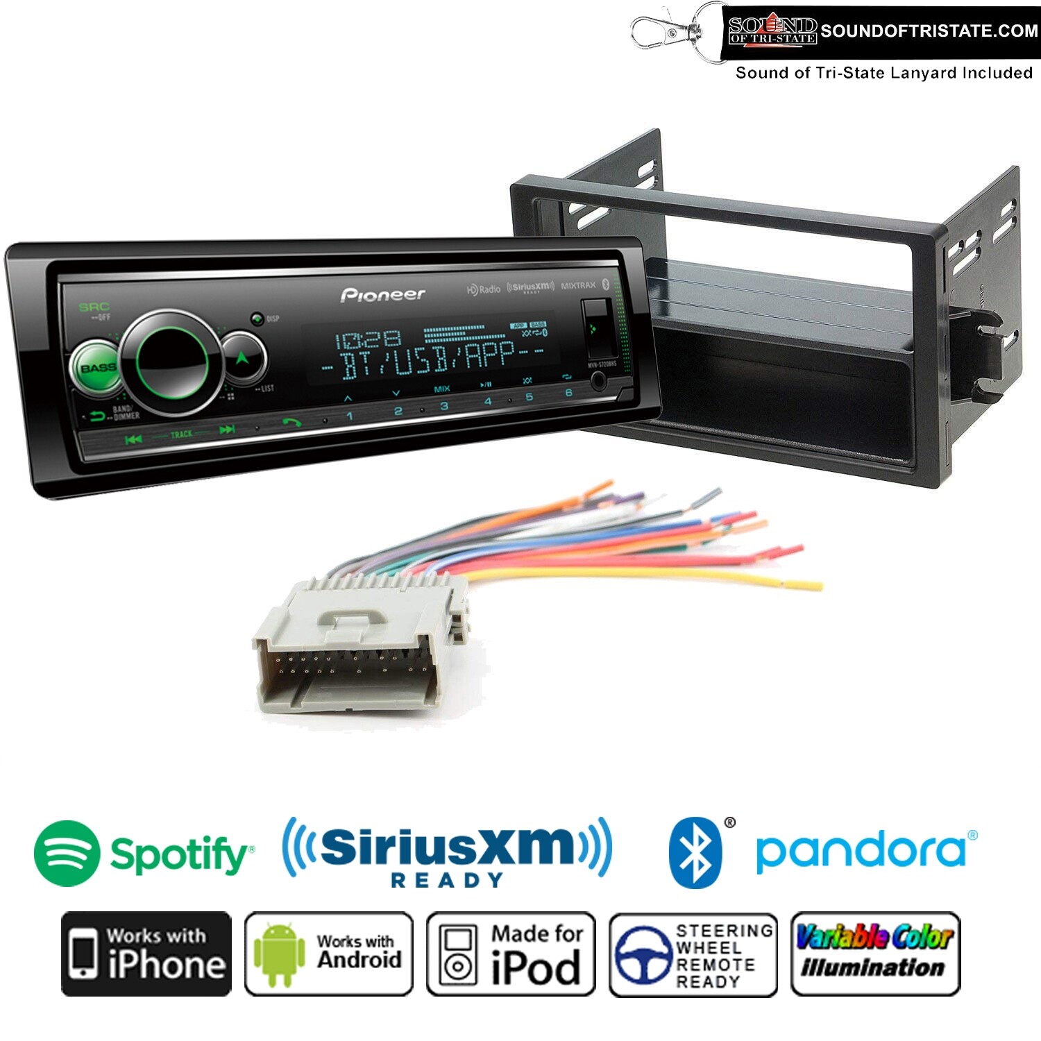 Pioneer MVH-S720BHS Digital Media Receiver Fits 2000-2005 Saturn S/L Series