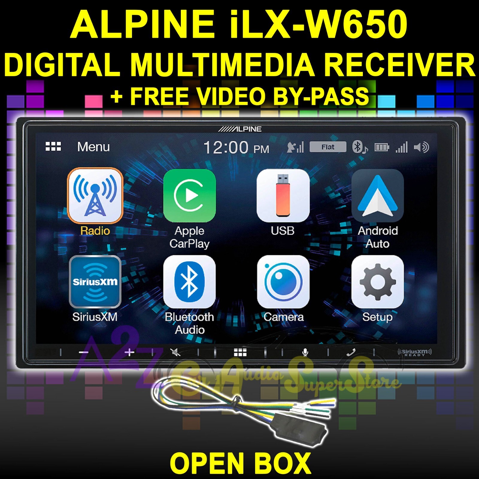 ALPINE iLX-W650 DIGITAL MULTIMEDIA RECEIVER APPLE CAR PLAY ANDROID AUTO BT OB