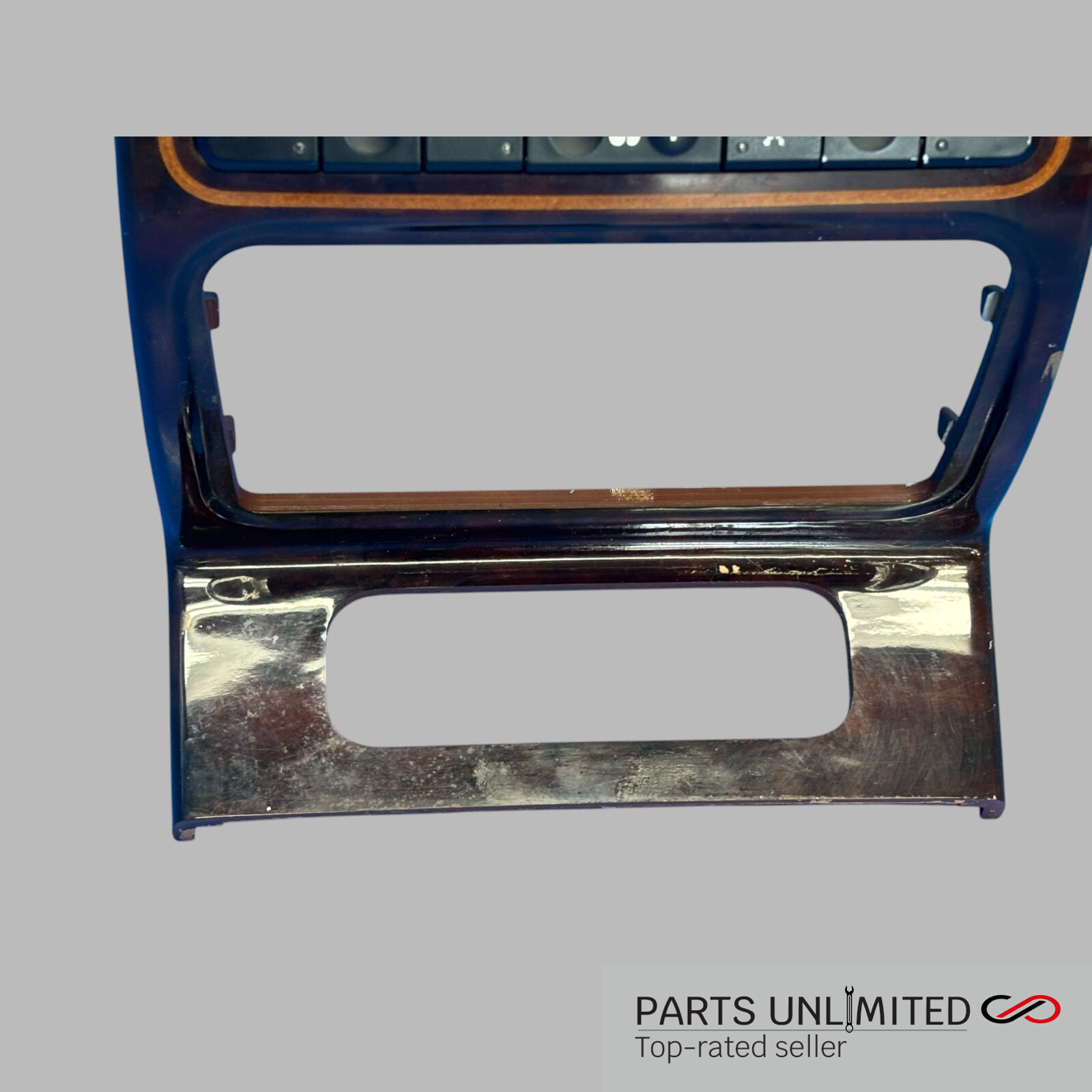 03-08 Maserati Quattroporte M139 OEM REAR climate control wood trim & switches