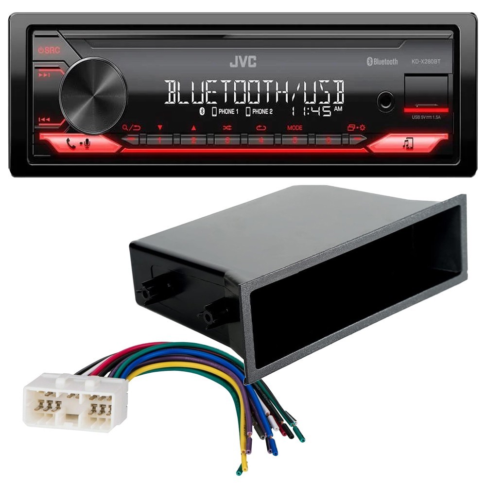 JVC KDX280BT Car Stereo Bluetooth MP3/FM Radio (no CD) for 2003-2006 Subaru Baja
