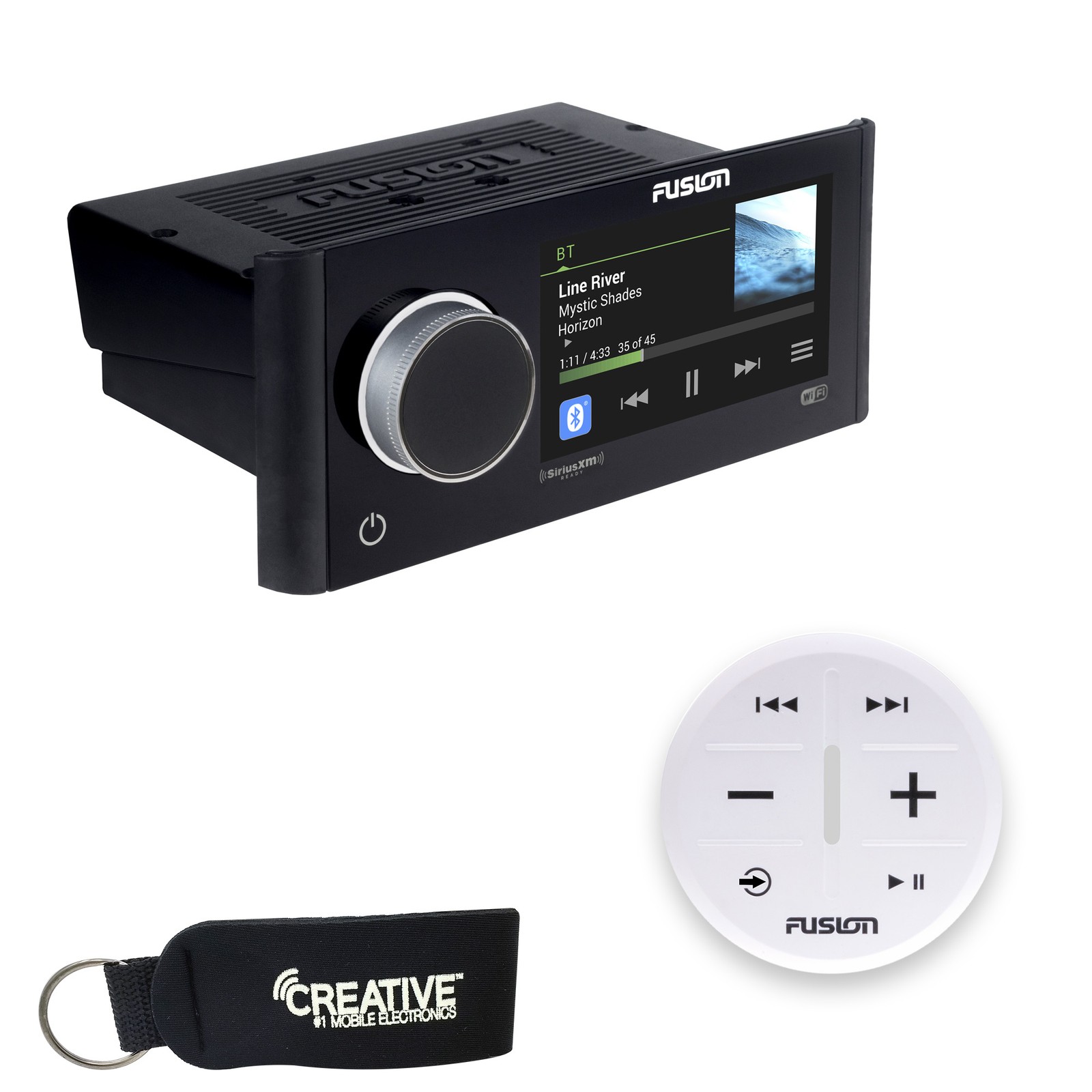Fusion MS-RA770 Apollo Marine Entertainment System With Wireless Remote White