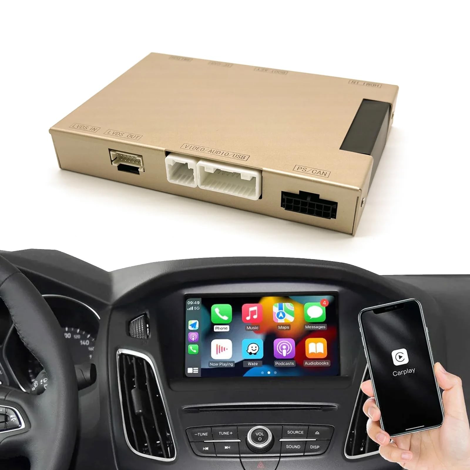 Sync2 Carplay CARabc Ford 2013-2015 Mirrorlink USB