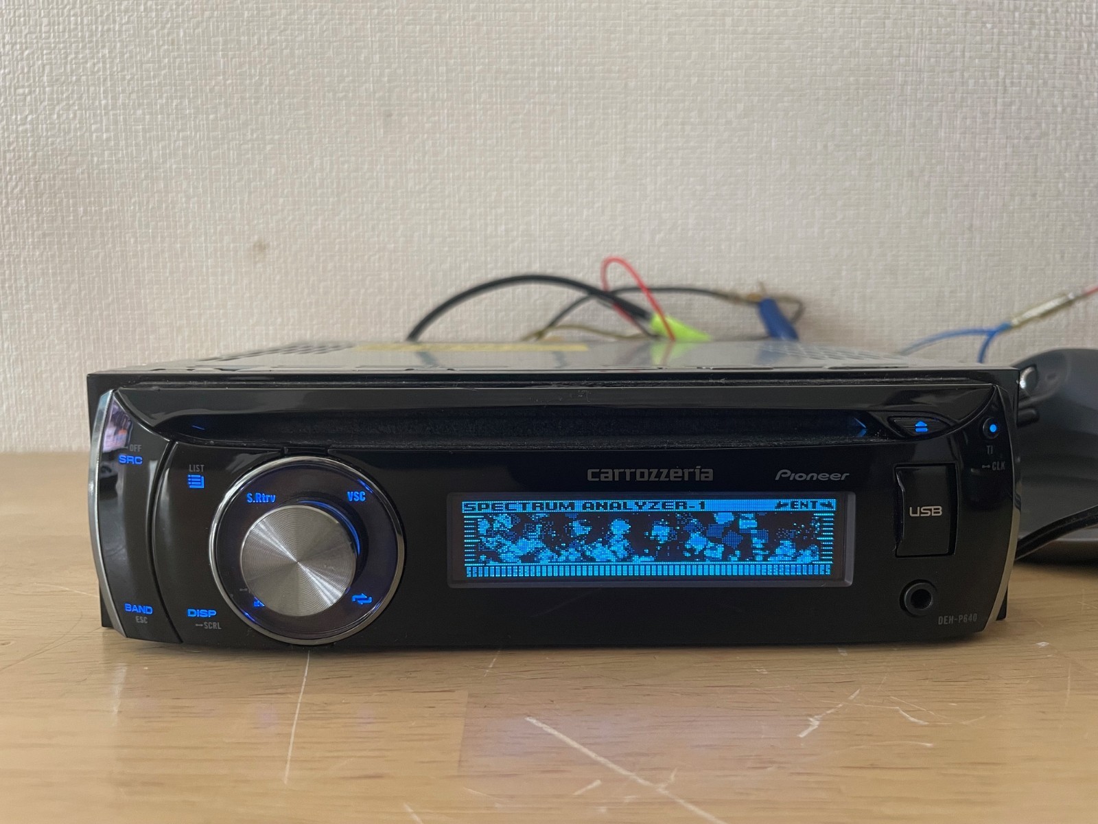 Pioneer Carrozzeria DEH-P640 Car Audio 1DIN CD Player Confirmed Operation