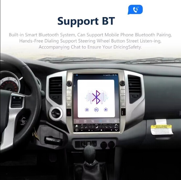12.1″Car Stereo Radio Android Navigation GPS 4+64GB For Toyota Tacoma 2005~2015