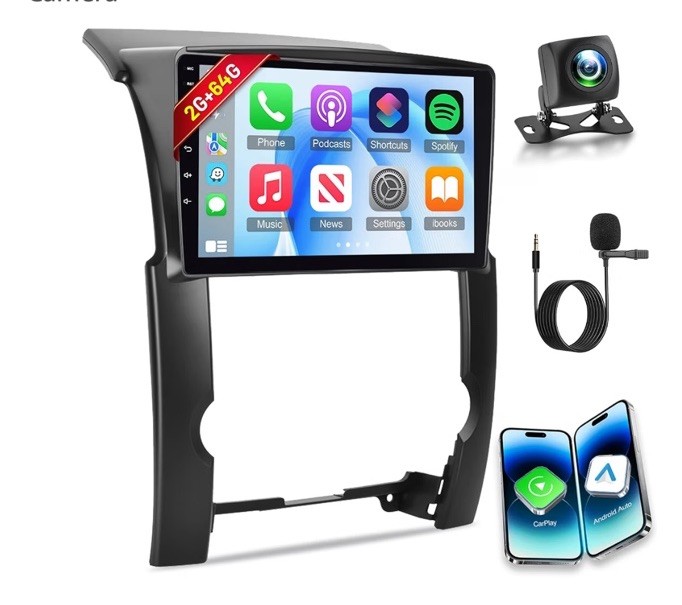 Kia Sorento 2009, 2010 2011 2012,Touch Screen Stereo with Carplay & Android Auto