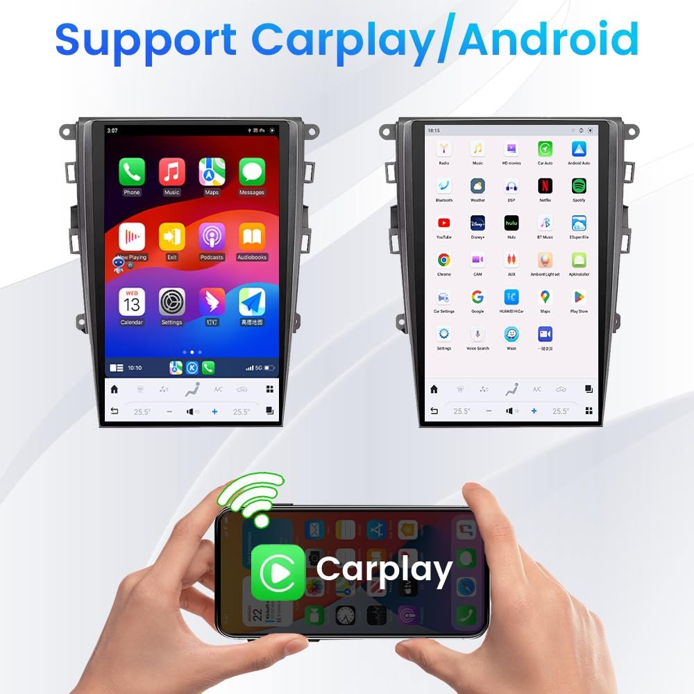 Car Android Gps Navigation Wifi 13.6″ For Ford Mondeo Fusion 4+64 Radio Carpaly