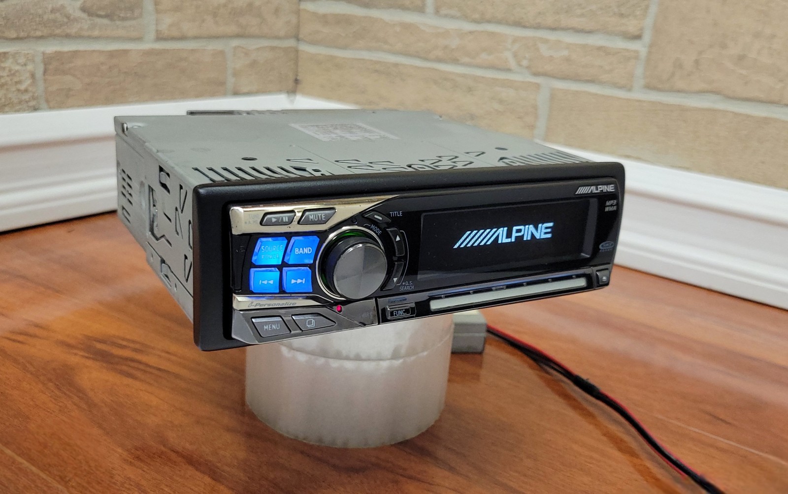 SUPER RARE ALPINE CDA-9855 CD PLAYER with DSP and BLUETOOTH ADAPTER