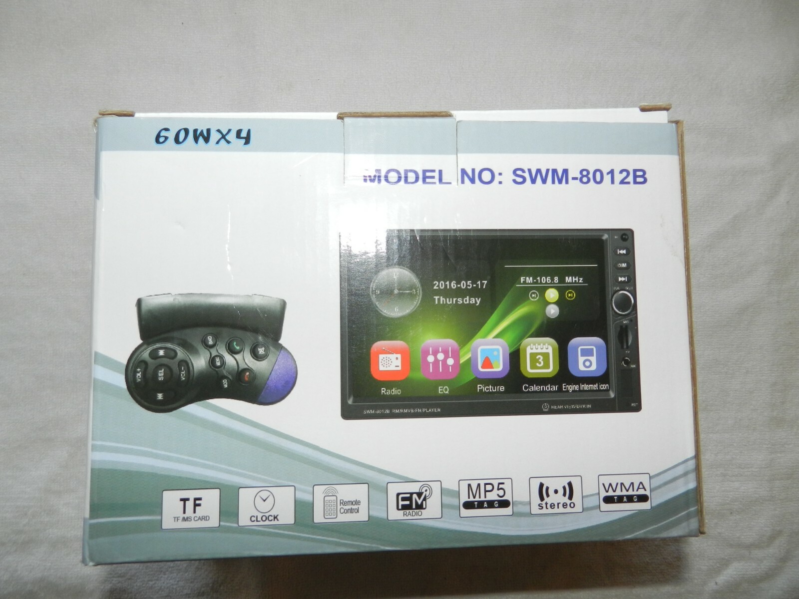 CAR MP5 PLAYER 7″ TFT HD TOUCH SCREEN & REARVIEW CAMERA SWM-8012G