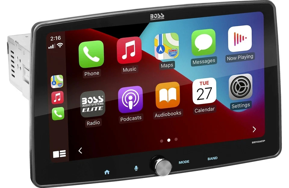 Boss Elite BE10ACP-C 10.1″ Apple CarPlay Android Auto Bluetooth Stereo + Backup