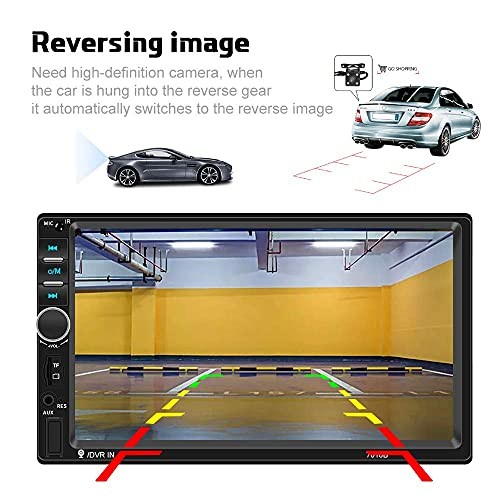 Car Radio Double Din Car Stereo 7″ LCD Touch Screen in-Dash Head Unit with