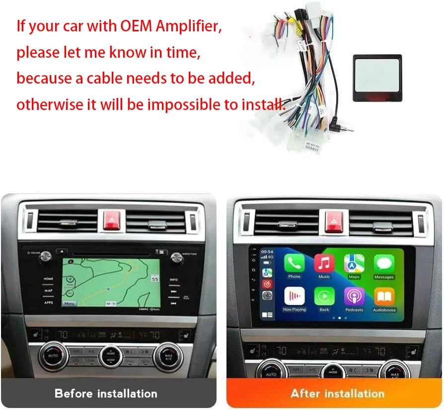 32G For 2015-18 Subaru Legacy Outback Carplay Android Car Stereo Radio 1280*800