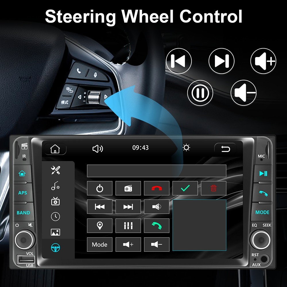 Car Stereo Radio AM FM Wireless Carplay GPS For Toyota Tundra Sequoia 2003-2006