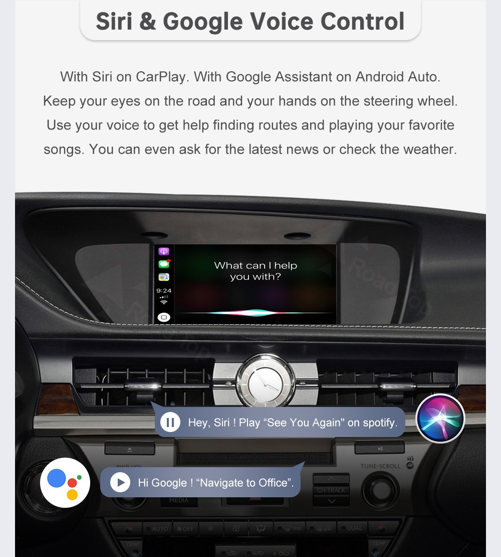 Wireless Carplay Android Auto Module For Lexus ES 2014-2019 Mirror Link AirPlay