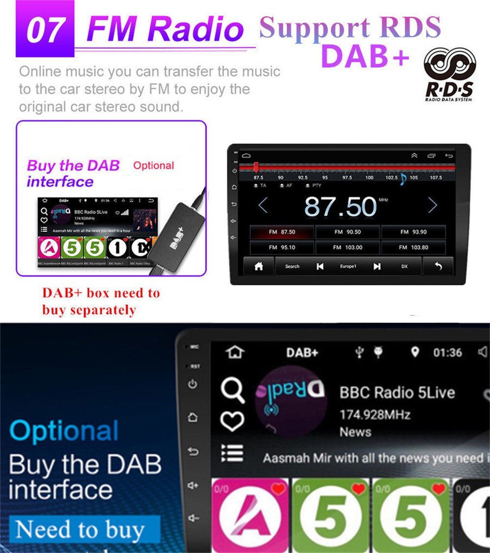 Car Stereo Player HD TV Bluetooth USB WIFI FM Radio Fit For Mazda 6 2004-2015