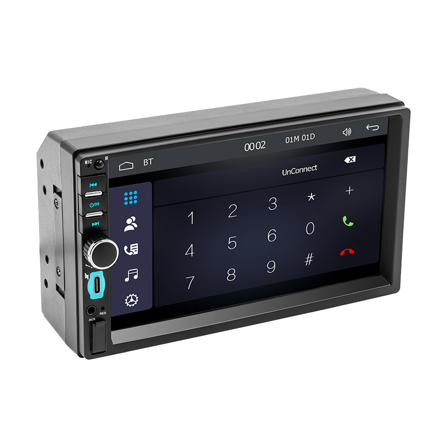 Double 2Din 7″ Touch Screen Stereo Bluetooth Radio Car Apple/Android Carplay GPS