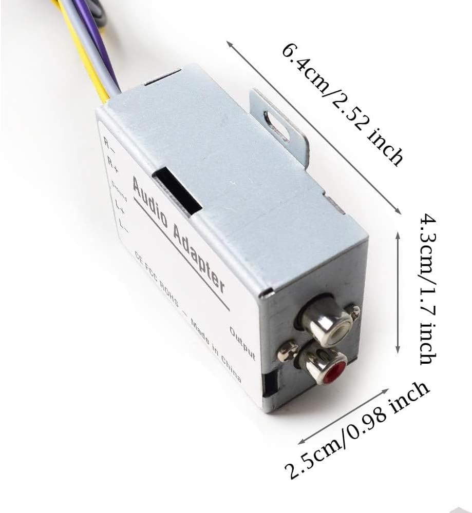 Durable 12V Car Hi-Low Signal Converter – Perfect for Amplifiers and Subwoofers