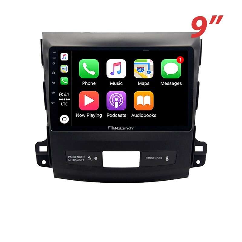 9″ Wireless CarPlay Android Auto Nakamichi BT For Mitsubishi Outlander 2007-12 O