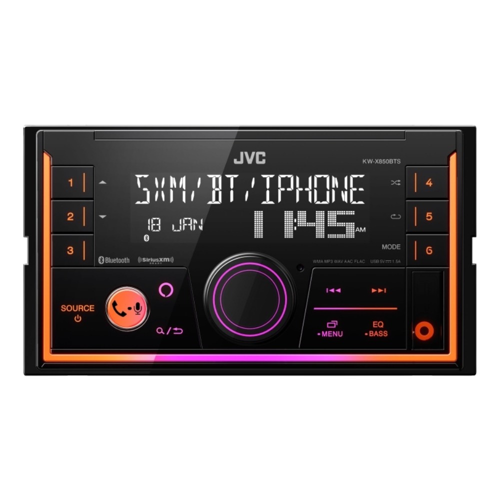 JVC KW-X850BTS 2-DIN Digital Media with Bluetooth, Alexa Compatibility