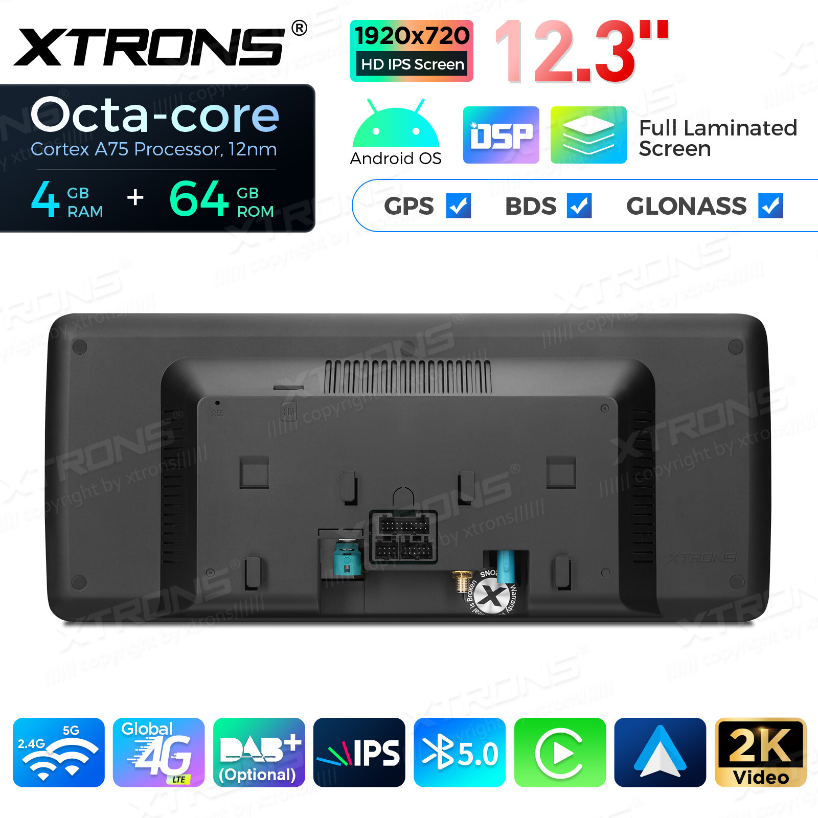 For BMW X1 E84 CIC 12.3″ IPS Android 13 8-Core Car Play GPS Stereo Navi 4G WiFi