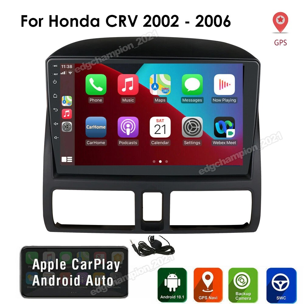 For 2002-2006 Honda CRV Android 15 head unit Apple Carplay 9″ Car Stereo Radio