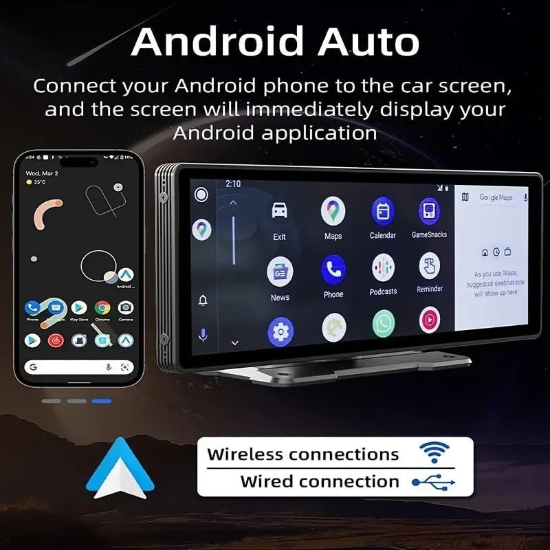 10.26” Bluetooth Car Audio Screen with Mirror Link & Enhanced Sound Options