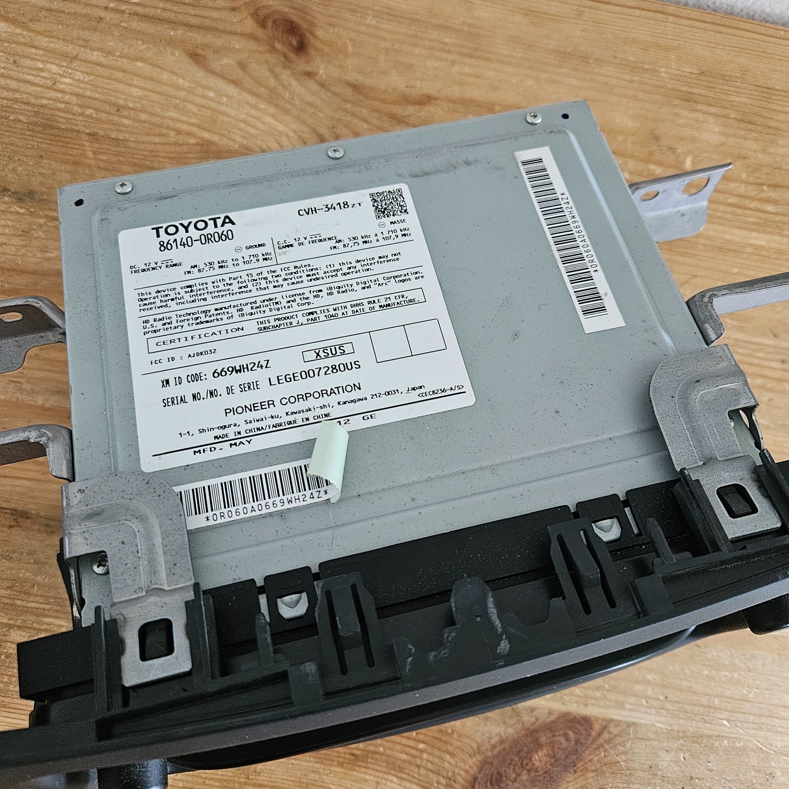 2012-2014 Toyota Corolla Radio CD Player Receiver P10296 86140-0R060
