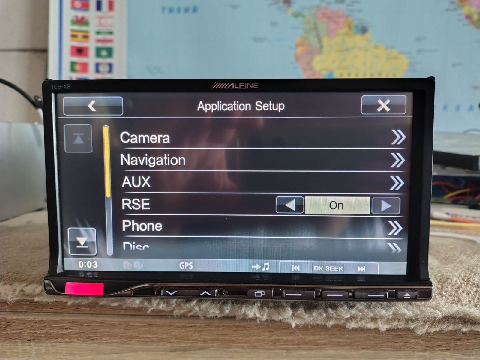 Alpine ICS-X8 Car Stereo Mobile Media Station Fully Working Good Shape Bluetooth