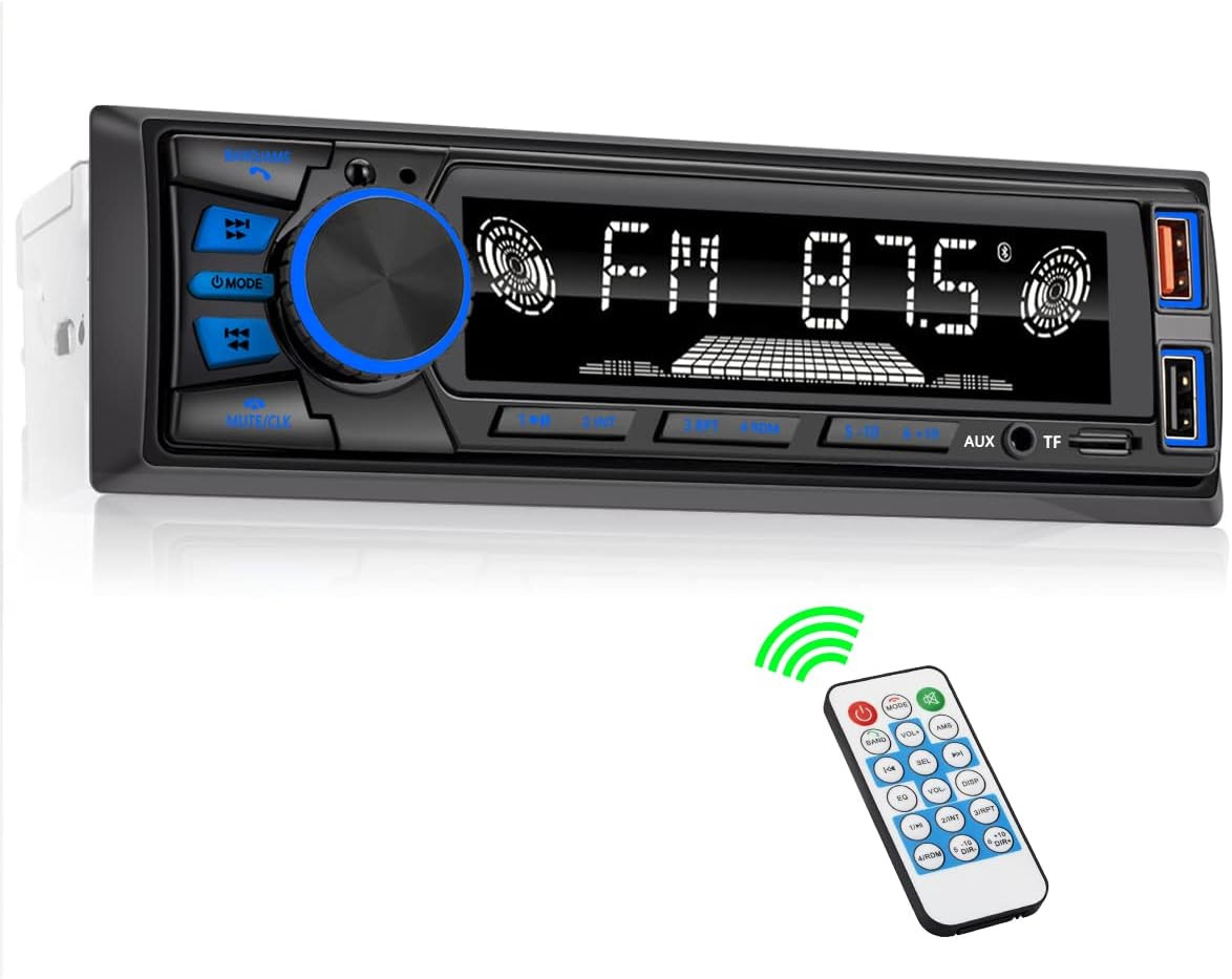 Car Radio Bluetooth Single DIN Car Stereo with Bluetooth,Car Audio with Push to