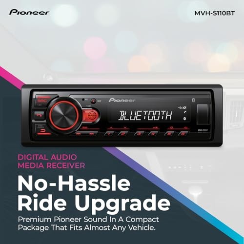 Pioneer MVH S110BT 1 Din Car Radio Bluetooth USB