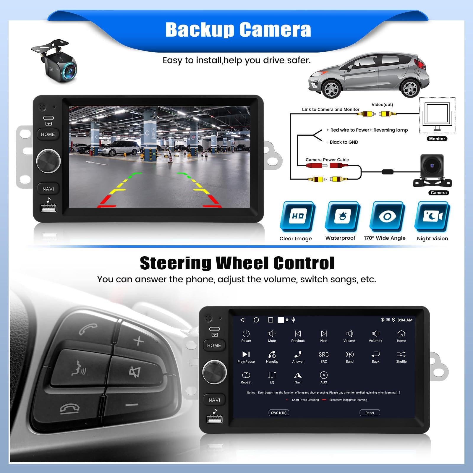 [2+64G] Car Stereo Radio for Chevy Chevrolet Silverado SSR Tahoe 2003-2006 Im…