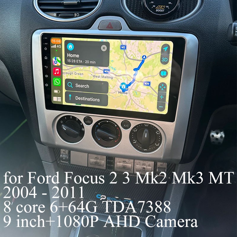 8 Core 64G Android Car Radio for Ford Focus 2 3 Mk2 Mk3 MT 2004 – 2011 Carplay