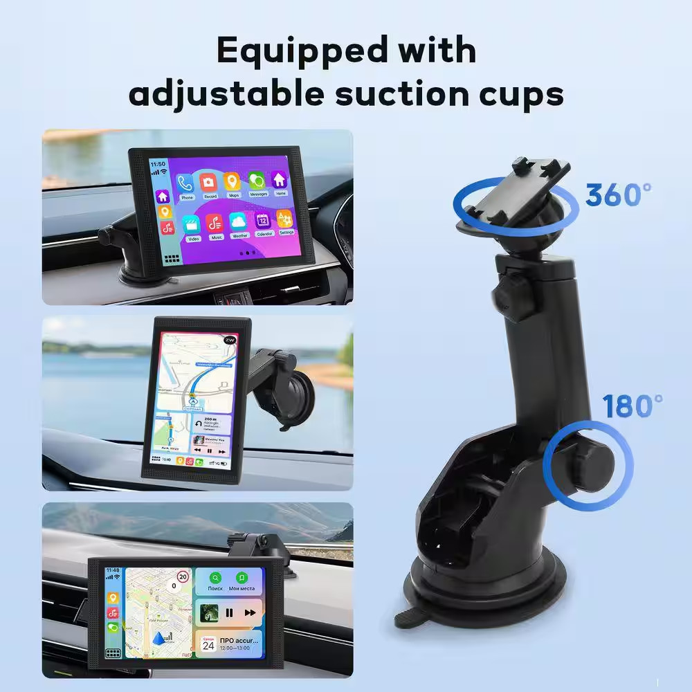 7 in HD Touch Car Stereo, with Carplay, Android Auto, FM Radio, Backup Camera, M