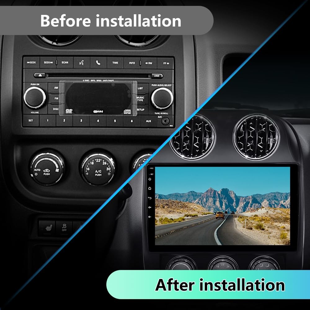 Eaglenav 10.1 Inch Car Radio For Jeep Patriot Compass 2010-2016 Android 13 Car