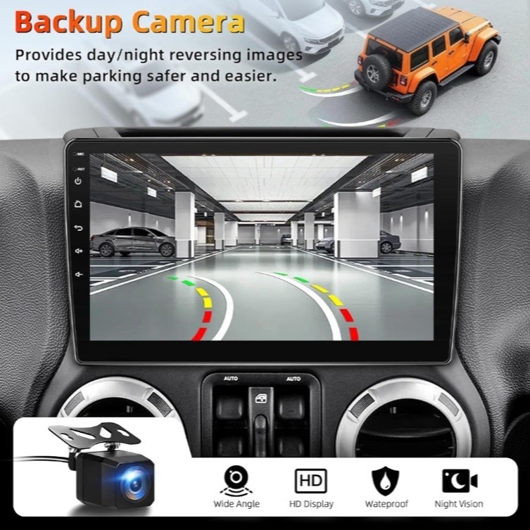 Android 15 Car Stereo Jeep Wrangler JK 2007-2018 CarPlay Touchscreen GPS NEW