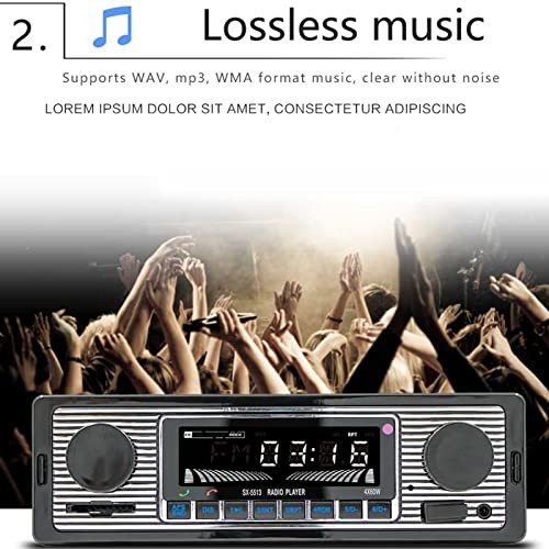 Bluetooth Car Stereo with USB AUX Inputs, Car Radio MP3 Player, Hands Calling